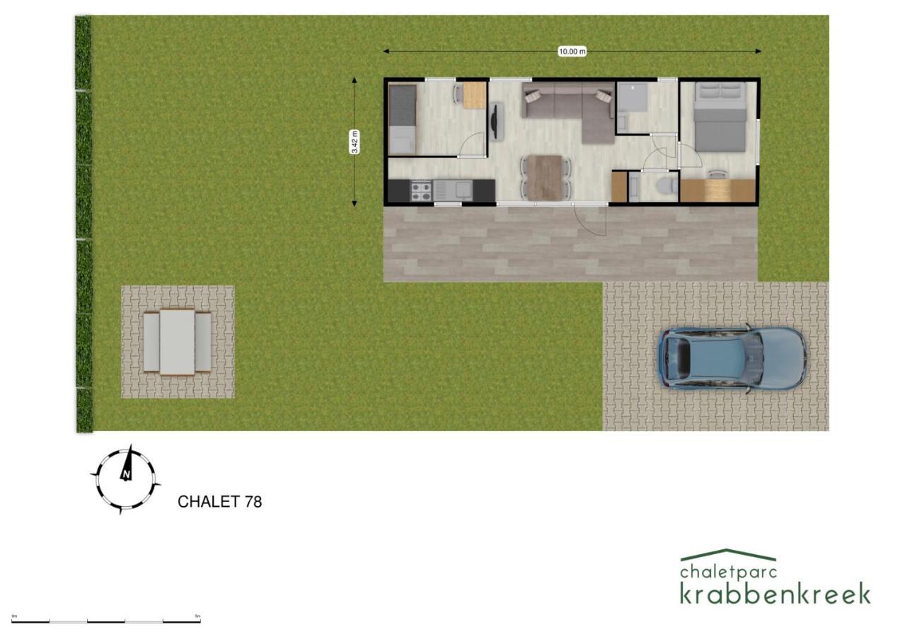Chaletparc Krabbenkreek Zeeland - Chalet 78 신트 아날란트 외부 사진